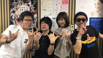 「JETSETBOYS」から、 ドラムの高橋まことさん、ボーカルの椎名慶治！さん登場