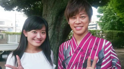 伊達裕太と新行市佳アナで中継
