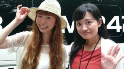 MILLEAと新行アナが中継