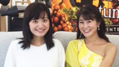 野村美菜と新行アナが中継