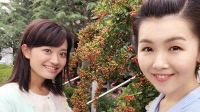 小桜舞子と新行アナで中継「小さな秋見つけた」