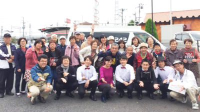 ベイブーブーと新行アナで中継