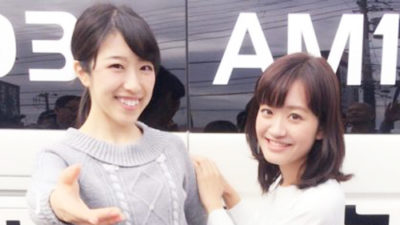 津吹みゆと新行アナで中継