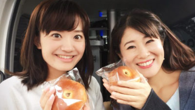 野村美菜と新行アナで中継