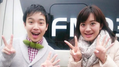 三丘翔太と新行アナで中継