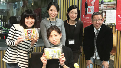小麦焼きそばの差し入れに大満足！！