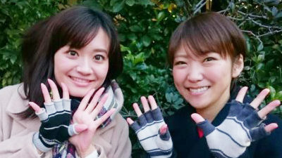 森山愛子と新行アナで中継