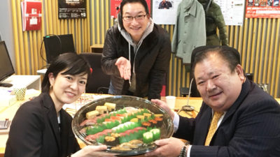 お正月は、お寿司とクイズで大盛り上がり！すしざんまい　木村社長登場！