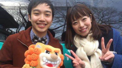 三丘翔太と坂本アナで中継