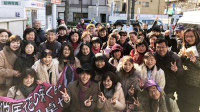 中澤卓也 と 新行アナで中継