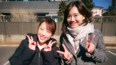 山口ひろみと新行アナで中継
