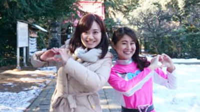 野村美菜と新行アナで中継