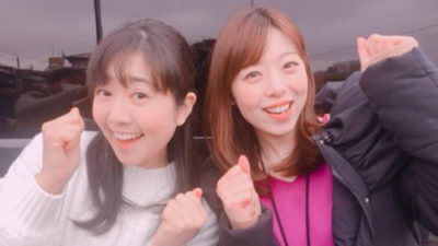 羽山みづきと坂本アナで中継