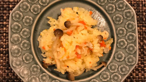 郷土料理、みかんごはん作りました♪