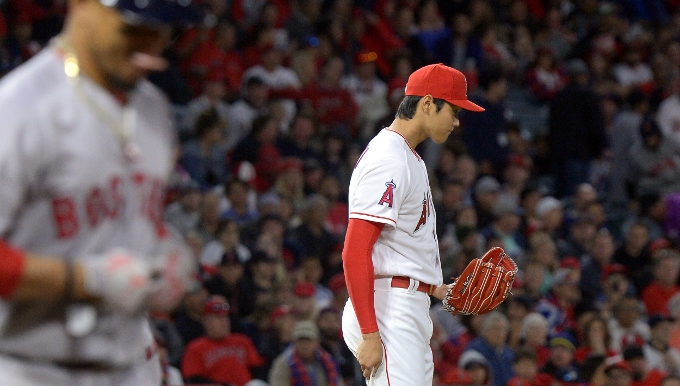 メジャー初黒星　いつもの大谷ではなかった