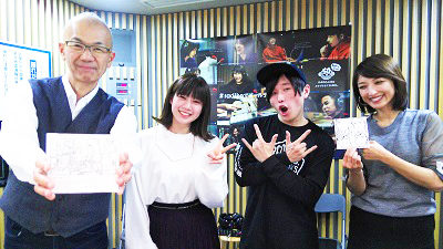 ロックバンドMOSHIMO からボーカルボーカル＆ギターの岩淵、ギター＆コーラス一瀬が登場