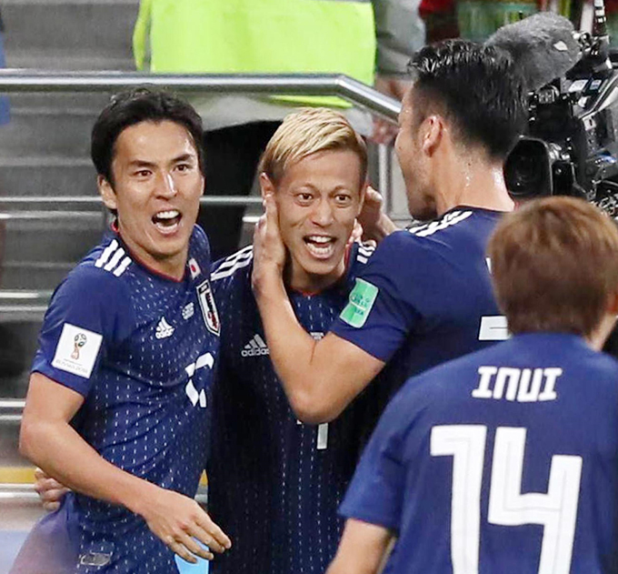 サッカー ロシア W杯 2018 本田圭佑 ゴール