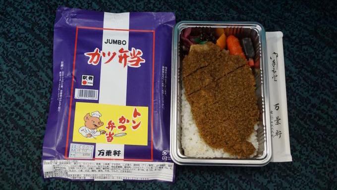 千葉駅「JUMBOカツ弁当」(600円)~庶民の足・209系&庶民の味「トンかつ弁当」