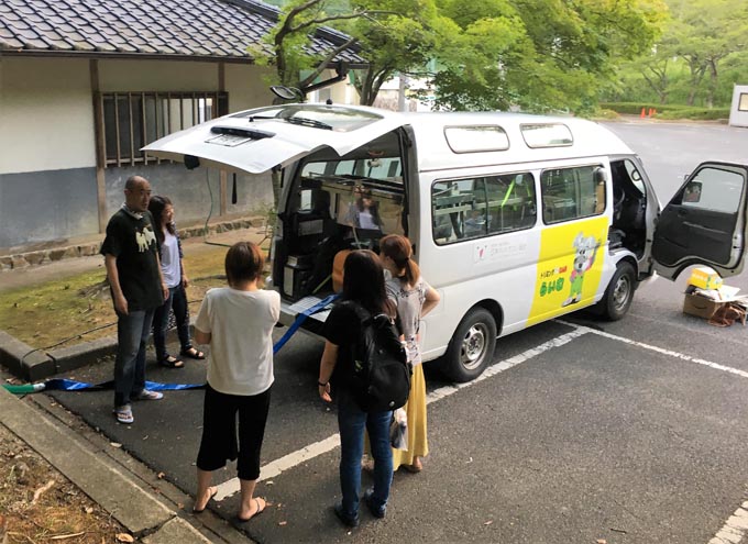倉敷市内 倉敷 トリミングサロン ペット 被災 西日本豪雨 避難 トリミングカー