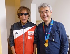 煙山アナウンサーがアテネパラリンピック金メダリスト・高橋勇市選手の自宅へ