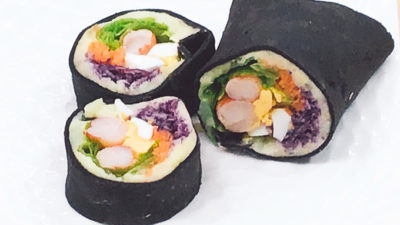 糖業協会プレゼンツ・おいしいレシピ～トルティーヤの恵方巻きサラダ～