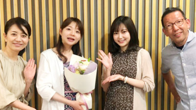 箱崎みどりアナウンサー産休前最後の放送でした