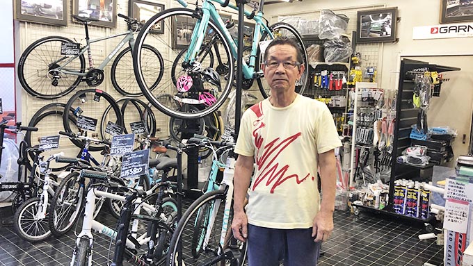 店主が1人で経営する自転車店~いち早く「ルイガノ」に注目した手腕
