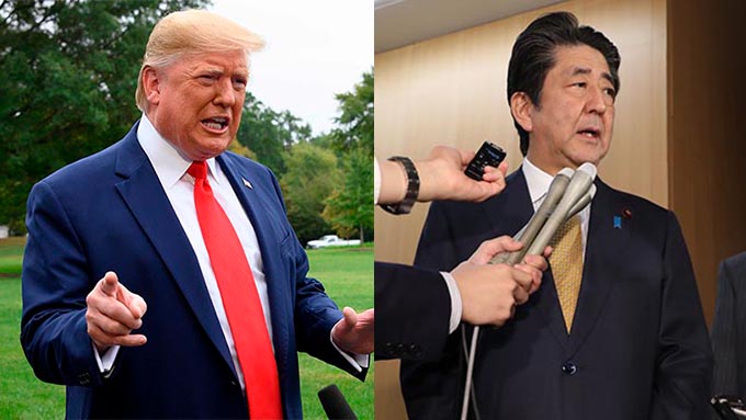 安倍総理と電話会談をするトランプ大統領の実情