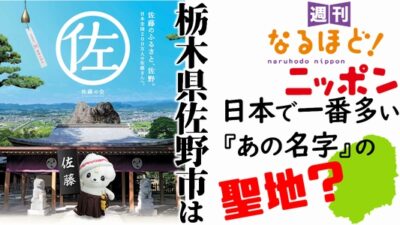 栃木県佐野市は、日本で一番多い『あの名字』の聖地？