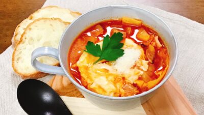 糖業協会プレゼンツめっちゃええレシピ～中川家と食卓～『野菜たっぷりトマトスープ 』