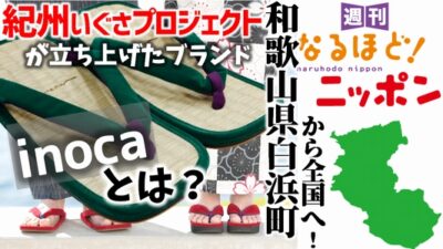 和歌山県白浜町から全国へ！『紀州いぐさプロジェクト』が立ち上げたブランド『inoca』とは？