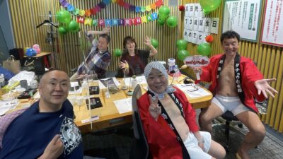 高田センセバースデー!!　誕生日をお祝いに全裸レジェンド・ダチョウ俱楽部の肥後さんと上島さんが登場！