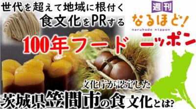 世代を超えて、地域に根付く食文化をPRする『100年フード』文化庁が認定した茨城県笠間市の食文化とは？