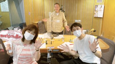 ラジオショー前に寄っていただきました　ナイツ土屋さん登場!!