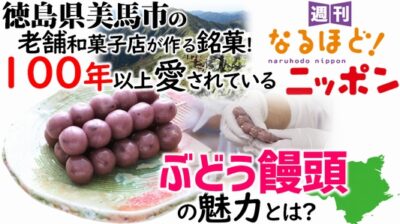 徳島県美馬市の老舗和菓子店が作る銘菓！　100年以上愛されている『ぶどう饅頭』の魅力とは？