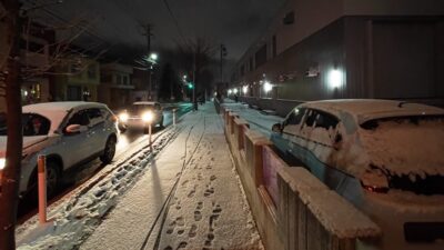 冷え込む師走初日