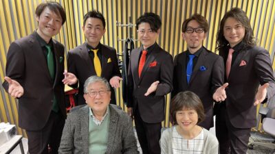 スタジオでも生歌披露！　5人組コーラスグループ・ベイビーブー登場！