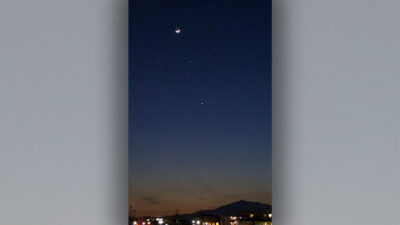 月と木星と金星