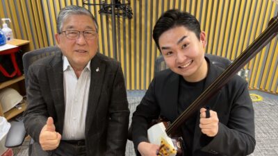 歌・三味線・尺八の三刀流・彩青（りゅうせい）さん登場！