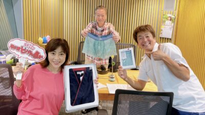 毎年恒例の高田先生をお祝いに来たバースデーボーイ！　堀内健さん！