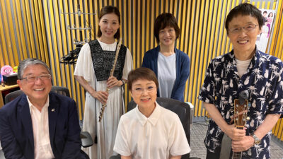 ご家族で生歌、生演奏披露。ダ・カーポ登場！
