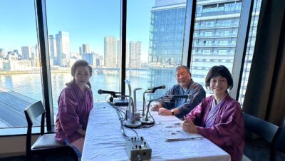 「豊洲千客万来」の「東京豊洲万葉倶楽部」から生放送！