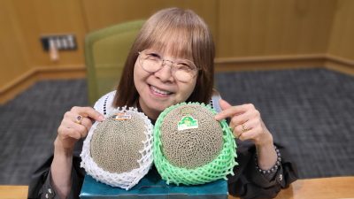 茨城のメロンに　またメロメロ🍈