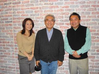 羽田健太郎さん＆塚越アナ＆かおるさん
